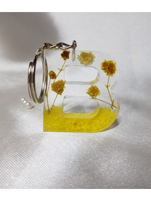 Sultan Tasarım  Epoksi B Harfi Anahtarlık