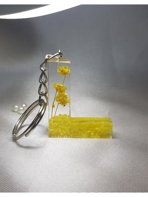 Sultan Tasarım  Epoksi L Harfi Anahtarlık