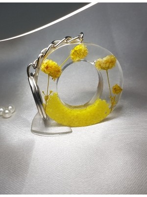 Sultan Tasarım Epoksi O Harfi Anahtarlık