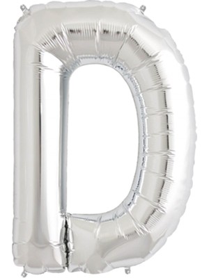 İKM Harf Balon Folyo Orta Boy  75 cm Gümüş D