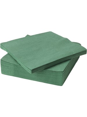 IKEA Fantastik Koyu 40 X 40 Cm Yeşil 50 Adet Peçete