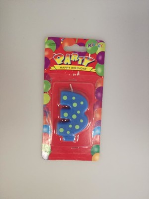 Event Party Store Pasta Mumu Rakam 3 Mavi Puanlı