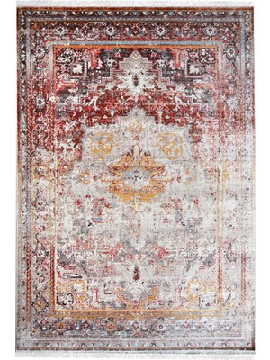 Almoss 7/24 4178A Kahve 160X230 cm Saçaklı Modern Halı