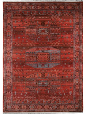 Almoss 7/24 4262A Bordo 80X150 cm Saçaklı Modern Halı