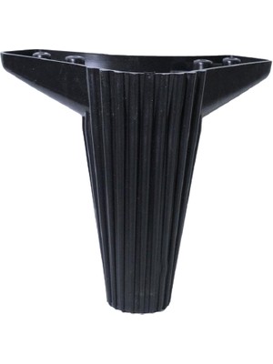 Nobel 4 Adet Nobel Wetra Mobilya Sehpa Ayağı Baza Ayak 12 cm (Siyah)