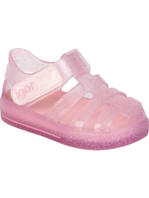 Igor S10265 Star Glitter Plaj Havuz  Kız Çocuk Deniz Sandaleti
