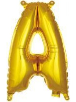 İKM Harf Balon Folyo Küçük Boy 16 Inç  35 cm Gold A