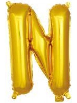 İKM Harf Balon Folyo Küçük Boy 16 Inç  35 cm Gold N
