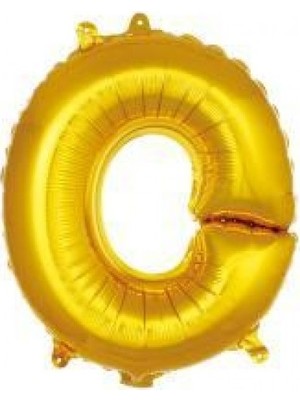 İKM Harf Balon Folyo Küçük Boy 16 Inç  35 cm Gold O