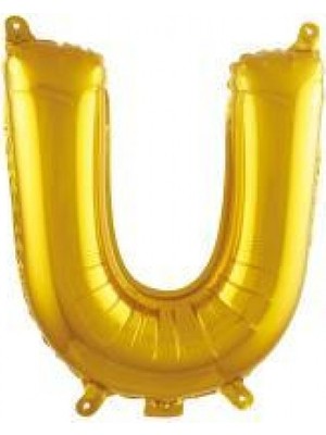 İKM Harf Balon Folyo Küçük Boy 16 Inç  35 cm Gold U