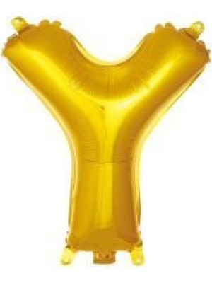 İKM Harf Balon Folyo Küçük Boy 16 Inç  35 cm Gold Y
