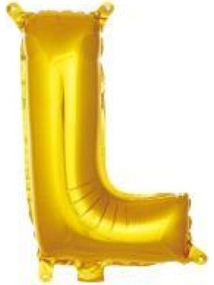 İKM Harf Balon Folyo Küçük Boy 16 Inç  35 cm Gold L