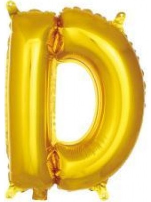 İKM Harf Balon Folyo Küçük Boy 16 Inç  35 cm Gold D