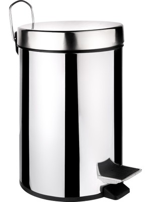 Tema Paslanmaz Metal Pedallı Çöp Kovası 3 Lt