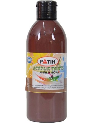 Fatih Akrilik Boya 250 ml Koyu Kahve
