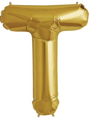 İKM Harf Balon Folyo Orta Boy  75 cm Gold T