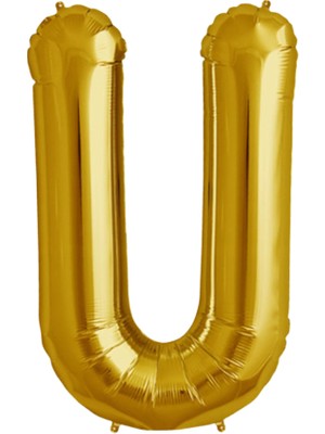 İKM Harf Balon Folyo Orta Boy  75 cm Gold U