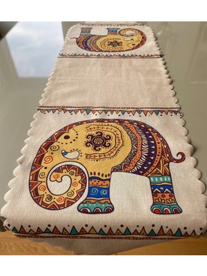 Fil Desenli 40*140 cm Lazer Kesim Runner