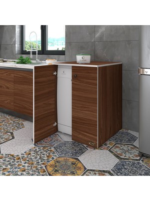 Kenzlife bulaşık makinesi dolabı kapaklı nurten cvz 90x70x60 banyo ofis