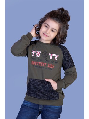 Toontoy Kids Toontoy Erkek Çocuk Garni Detaylı Nakışlı Sweatshirt