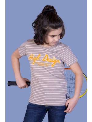 Toontoy Kids Toontoy Erkek Çocuk Nakışlı Kumaşı Çizgi Detaylı Tişört