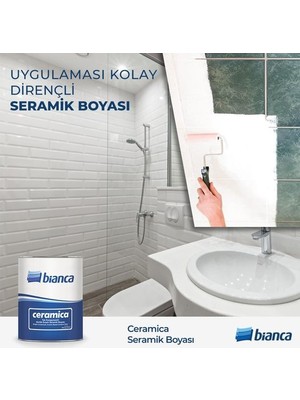 Bianca Ceramica Fayans Boyası Kullanıma Hazır 1 kg Rulo  Derya