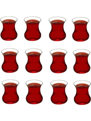 Paşabahçe Aurora 12'li Cam Çay Bardağı