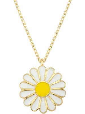 Altınsepeti Gümüş Altın Kaplama Papatya Kolye G868KLR2