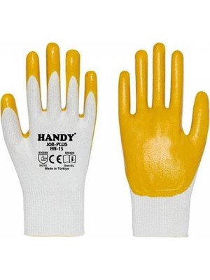 Handy Hn-15 Nitril Kaplama Sarı Iş Sanayi Eldiveni 10/xl 1 Çift
