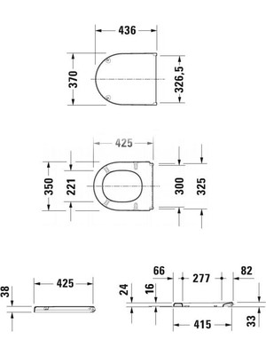 Duravit Klozet Kapağı Starck 3 Alpin Beyaz Amortisörsüz 063810095