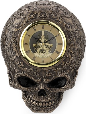 Rakun Home Wıse Fantastik Kuru Kafa Duvar Saati / Biblo