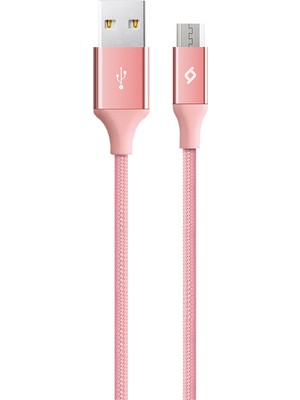 Ttec AlumiCable Micro USB Kablo Rose Gold 1.20 cm 2DK11RA