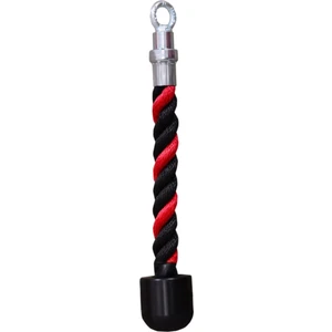 Tekli Rope Pushdown Triceps Halatı Kırmızı Siyah