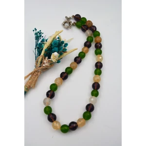 Gerçek Ceyt Taşı T Kilit Şifa Kolyesi