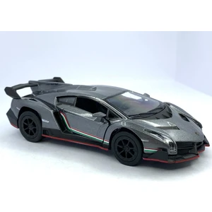 Lamborghini Veneno Çek Bırak 5inch. Lisanslı Model Araba, Oyuncak Araba 1:36