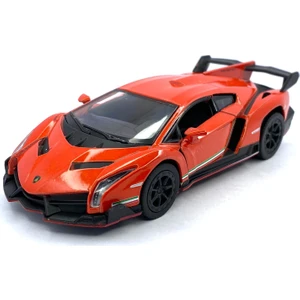 Lamborghini Veneno Çek Bırak 5inch. Lisanslı Model Araba, Oyuncak Araba 1:36