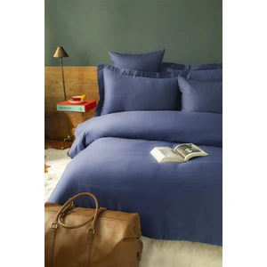 İssimo Simply Lacivert Saten Fitted Set 160*200/50*70(2)