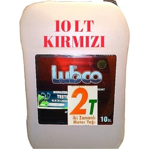 Lubco Zamanlı Kırmızı Motosiklet Testere Bıçkı Yağı 10 Lt
