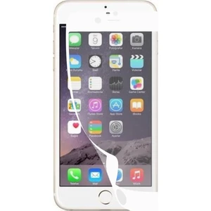 Kzy Apple iPhone 6 Plus Beyaz Tam Kaplayan Fibernano Ekran Koruyucu Esnek Cam