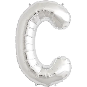 İKM Harf Balon Folyo Orta Boy  75 cm Gümüş C