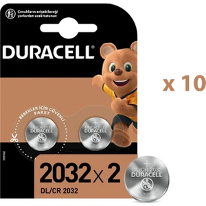 Lithium CR2032 3 Volt Düğme Pil 20 Adet