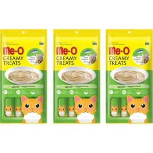 Me-O Creamy Treats Mavi Yüzgeçli Orkinos Balıklı Sıvı Kedi Ödül Maması (4 x 15 Gr) 3 Adet