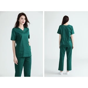 Arslan İş Elbiseleri Yeşil Kadın Hastane DoktorKadın Hemşire Nöbet Üniforma Takımı