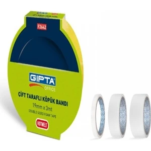 Çift Taraflı Köpük Bant 19MMX3MT F2642