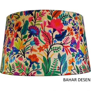 Bahar Desen Kumaş  Lambader Abajur Şapkası