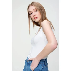 Kadın Dantel Detaylı Penye Atlet