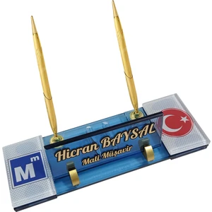 Sentez Masa Üstü İsimlik Mali Müşavir Ofis Masaüstü Isimlik