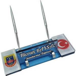 Sentez Masa Üstü İsimlik Jandarma Masaüstü Isimlik