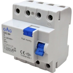 4X40A 30MA 4 Kutuplu Kaçak Akım Rölesi OAG-364