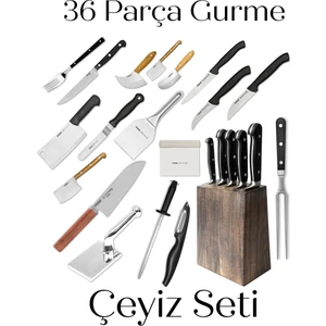 Çeyizlik Bıçak Seti Gurme – 36 Parça